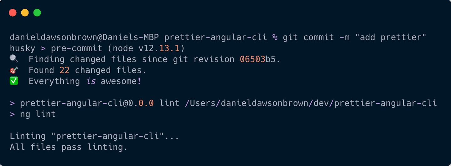 Setup Prettier in an Angular CLI project | Dan Dawson-Brown